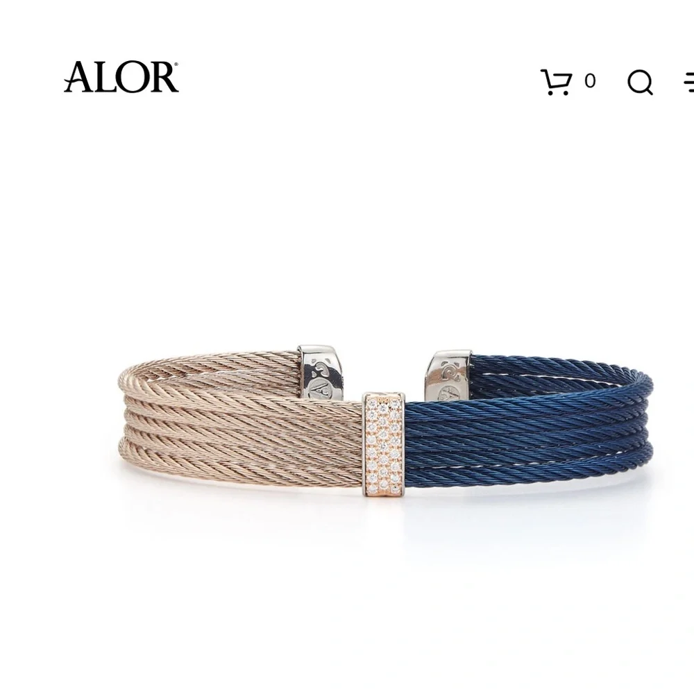 Alor Colorblock Cable Mini Cuff - Picture 1 of 7